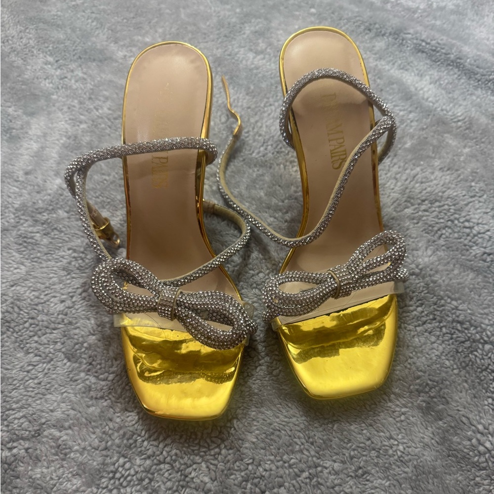 Chic Gold and Silver Women's Heels